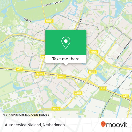 Autoservice Nieland kaart