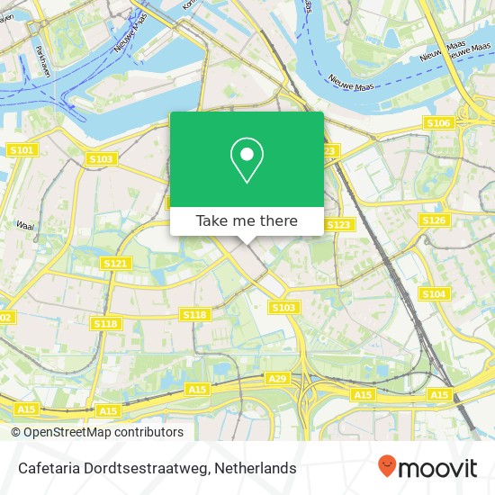 Cafetaria Dordtsestraatweg kaart