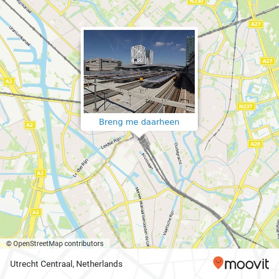 Utrecht Centraal kaart