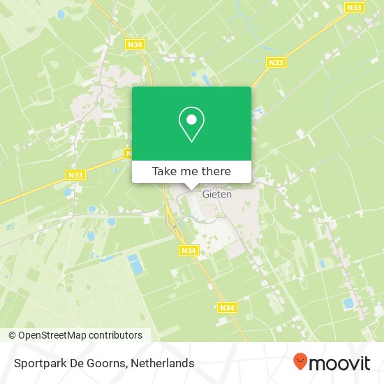 Sportpark De Goorns kaart