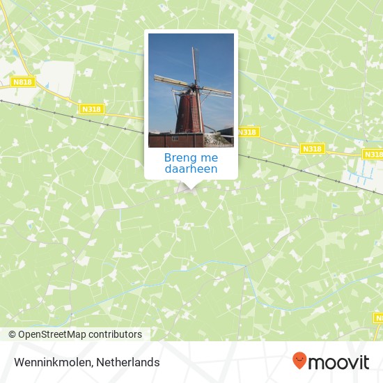 Wenninkmolen kaart