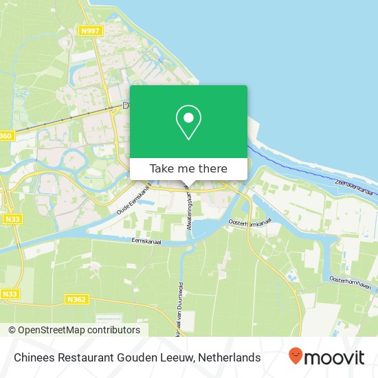 Chinees Restaurant Gouden Leeuw kaart