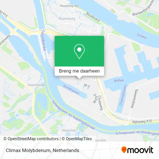 Climax Molybdenum kaart