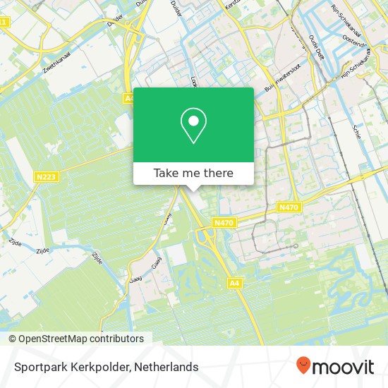 Sportpark Kerkpolder kaart