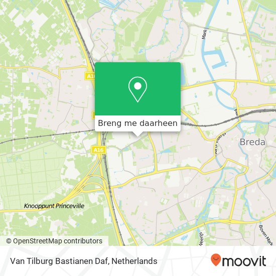 Van Tilburg Bastianen Daf kaart