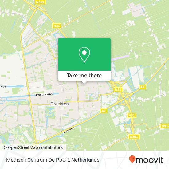 Medisch Centrum De Poort kaart