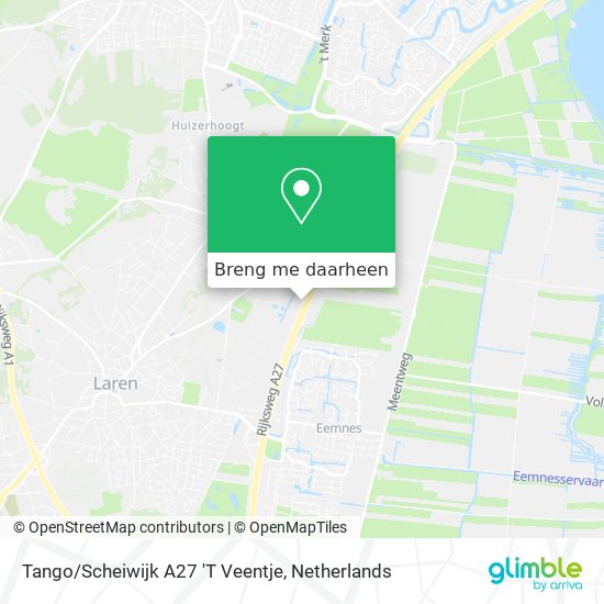 Tango/Scheiwijk A27 'T Veentje kaart