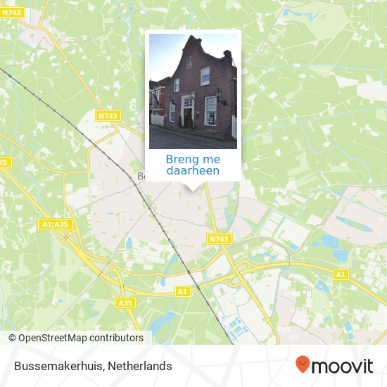 Bussemakerhuis kaart