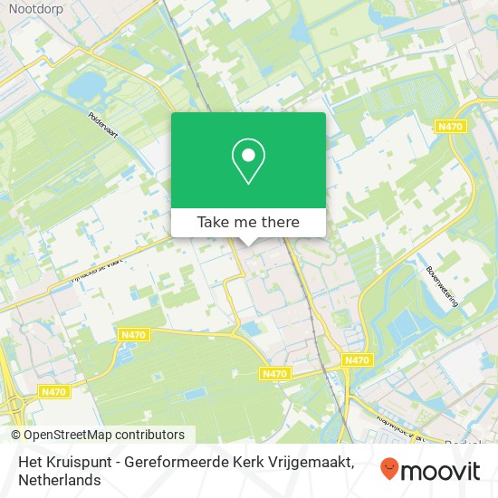 Het Kruispunt - Gereformeerde Kerk Vrijgemaakt kaart