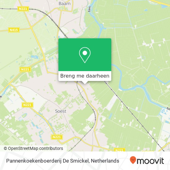 Pannenkoekenboerderij De Smickel kaart