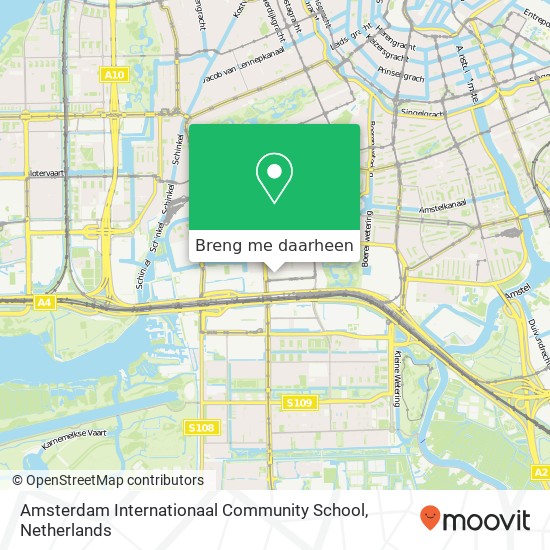 Amsterdam Internationaal Community School kaart