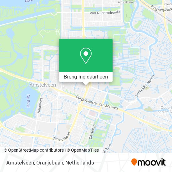 Amstelveen, Oranjebaan kaart