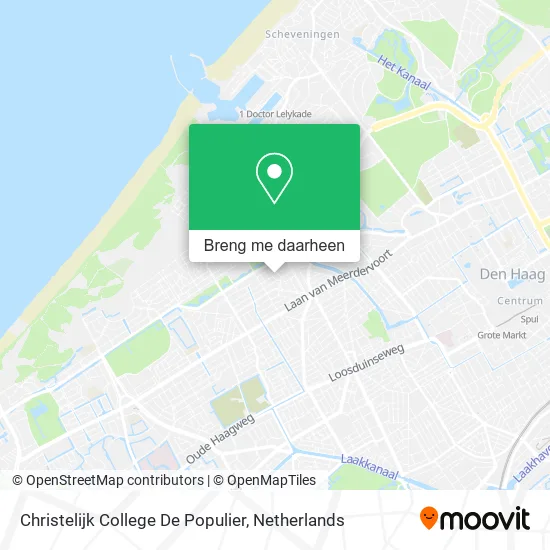 Christelijk College De Populier kaart