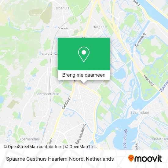 Spaarne Gasthuis Haarlem-Noord kaart