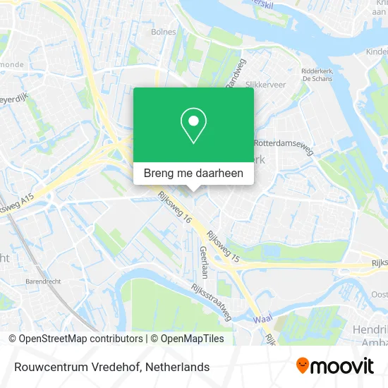 Rouwcentrum Vredehof kaart