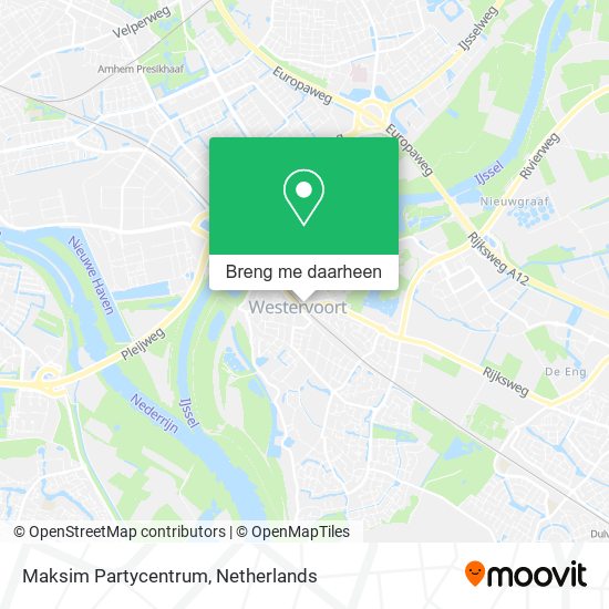 Maksim Partycentrum kaart