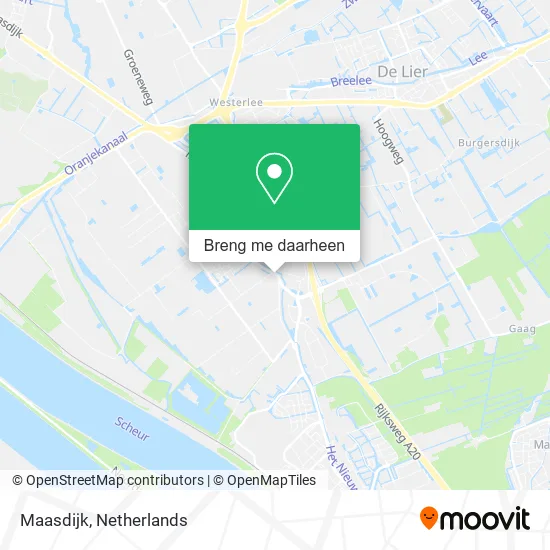 Maasdijk kaart