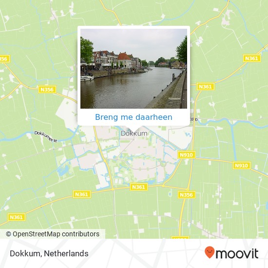 Dokkum kaart