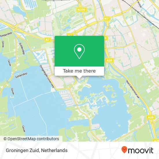 Groningen Zuid kaart