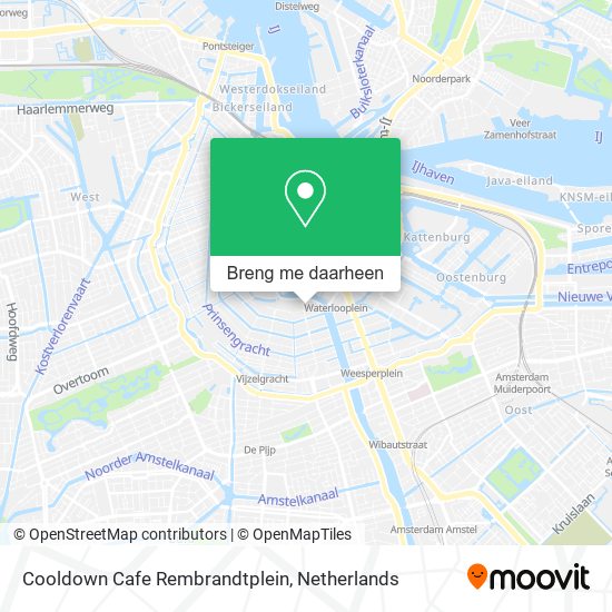 Cooldown Cafe Rembrandtplein kaart