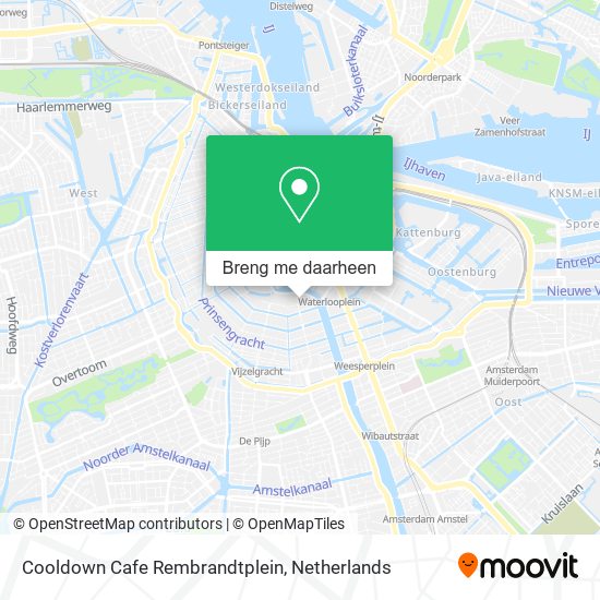 Cooldown Cafe Rembrandtplein kaart