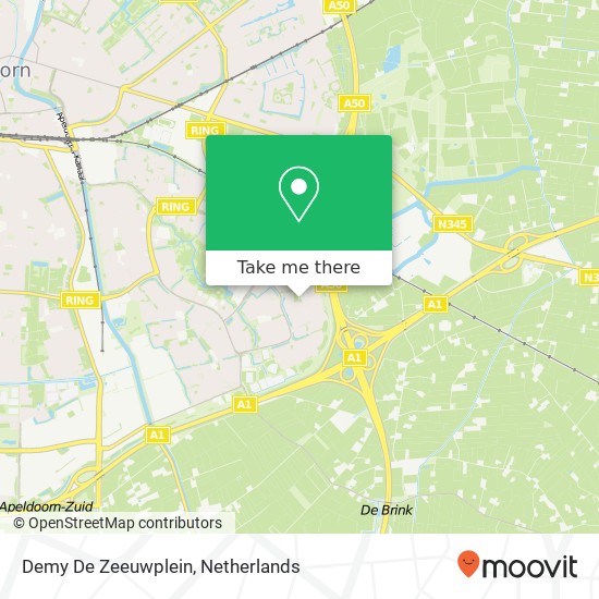 Demy De Zeeuwplein kaart