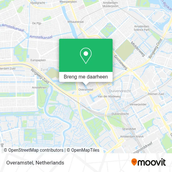 Overamstel kaart