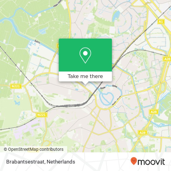 Brabantsestraat kaart