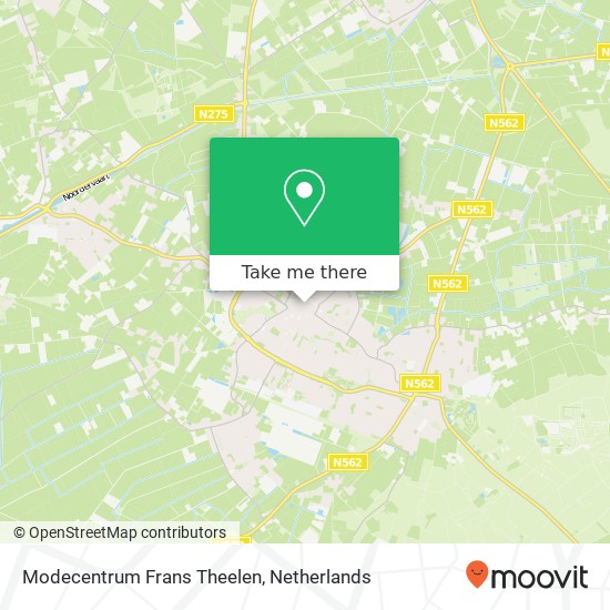 Modecentrum Frans Theelen kaart