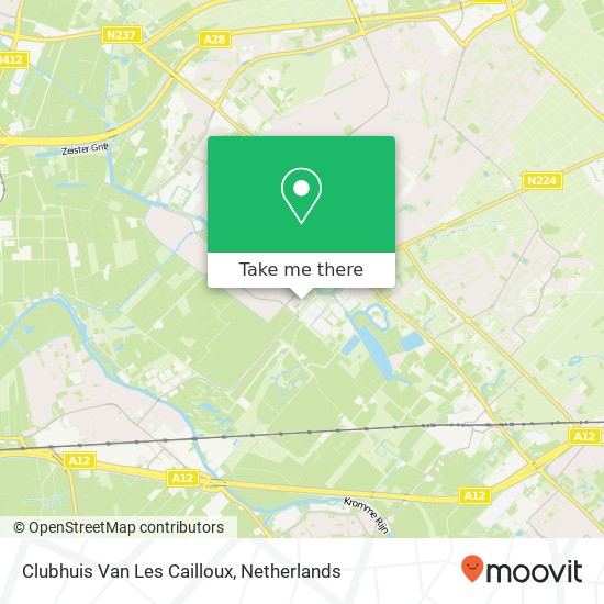 Clubhuis Van Les Cailloux kaart