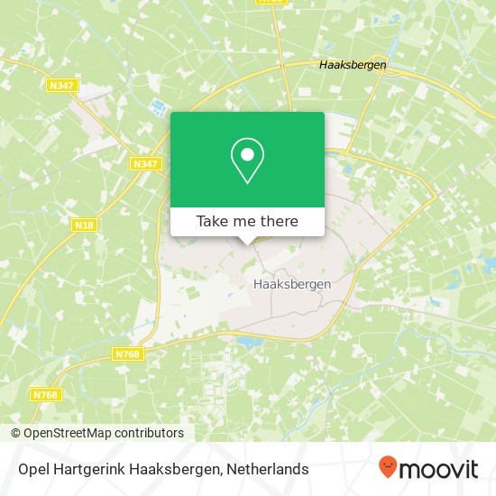 Opel Hartgerink Haaksbergen kaart