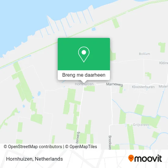 Hornhuizen kaart