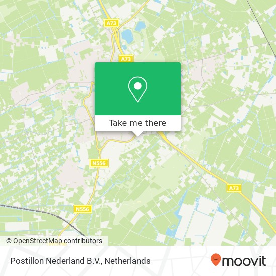 Postillon Nederland B.V. kaart