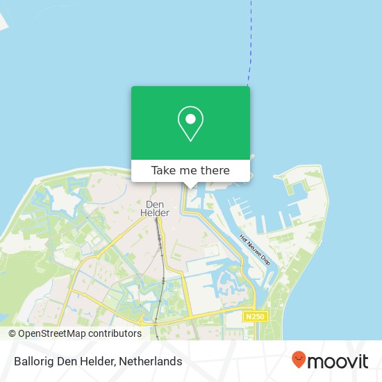 Ballorig Den Helder kaart