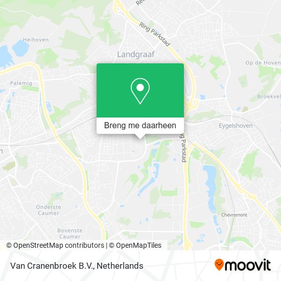 Van Cranenbroek B.V. kaart