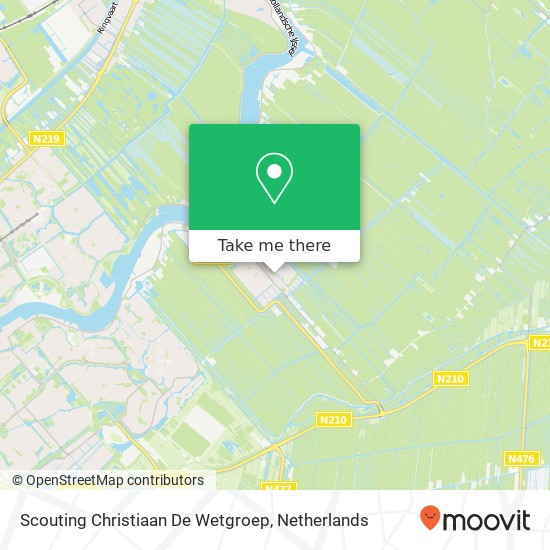 Scouting Christiaan De Wetgroep kaart