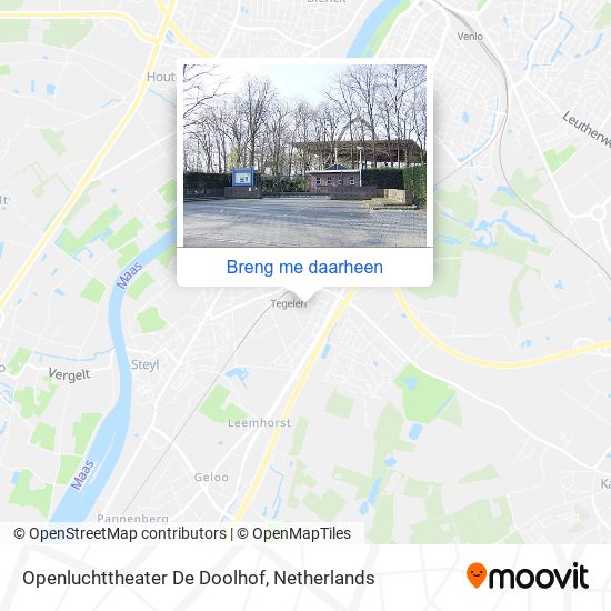 is er persoon dronken Hoe gaan naar Openluchttheater De Doolhof in Venlo via Trein of Bus?