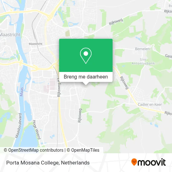 Porta Mosana College kaart