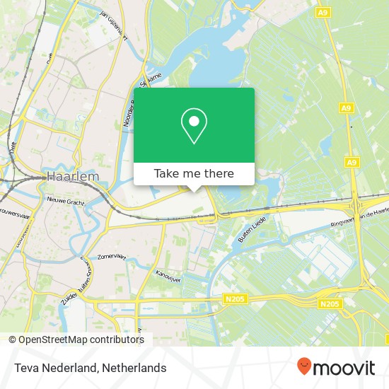 Teva Nederland kaart