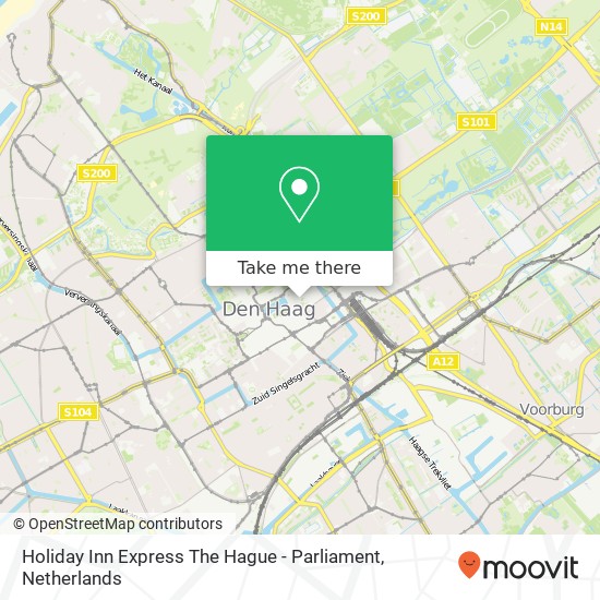 Holiday Inn Express The Hague - Parliament kaart