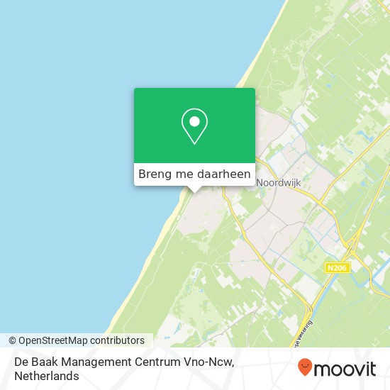 De Baak Management Centrum Vno-Ncw kaart