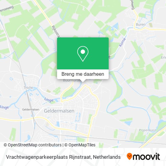 Vrachtwagenparkeerplaats Rijnstraat kaart