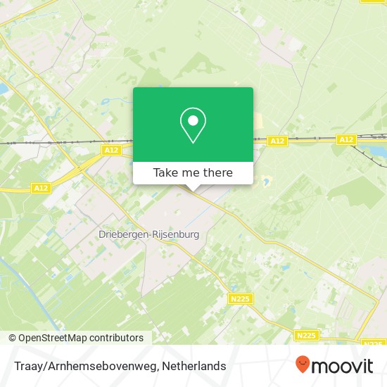 Traay/Arnhemsebovenweg kaart