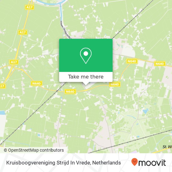 Kruisboogvereniging Strijd In Vrede kaart