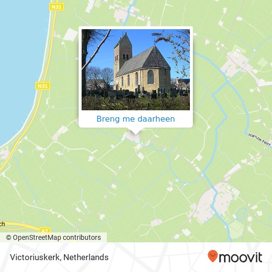 Victoriuskerk kaart