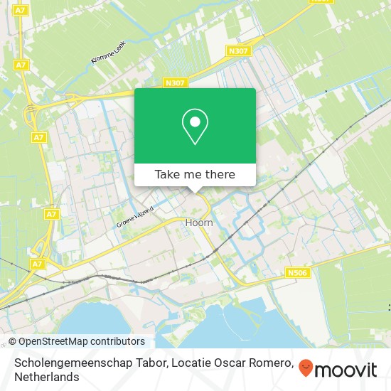 Scholengemeenschap Tabor, Locatie Oscar Romero kaart