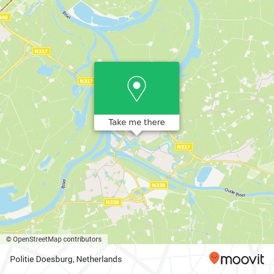 Politie Doesburg kaart