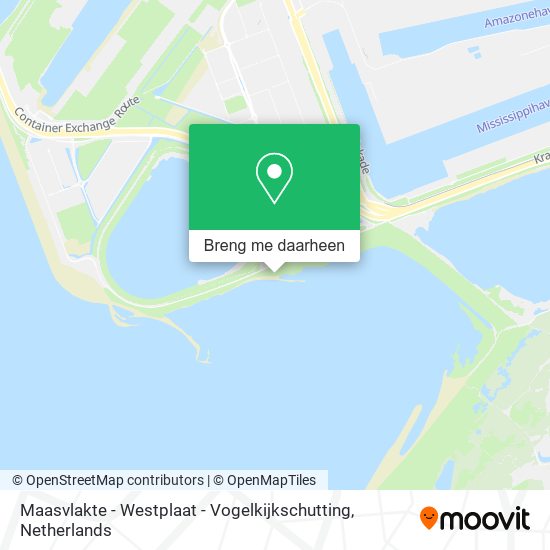 Maasvlakte - Westplaat - Vogelkijkschutting kaart