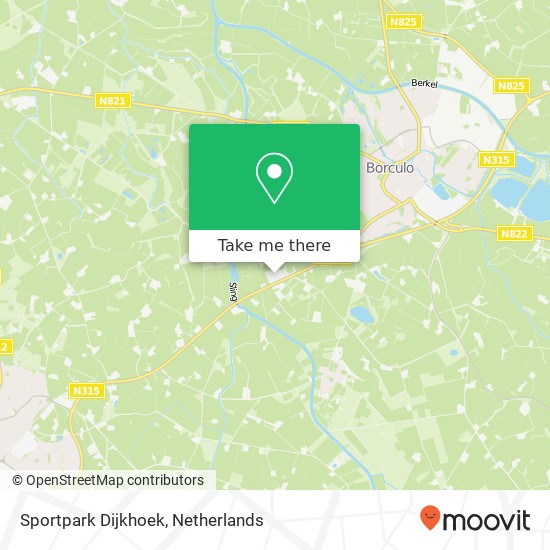 Sportpark Dijkhoek kaart