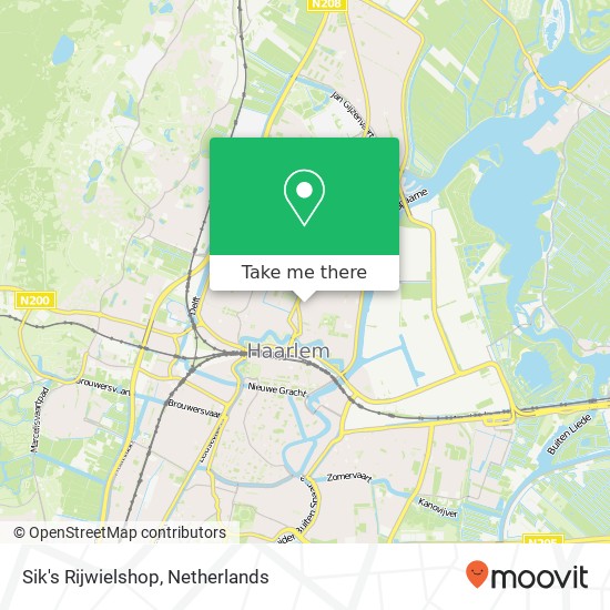 Sik's Rijwielshop kaart